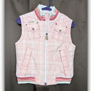 686 Youth Girls Plaid Pink Snowboard Ski Winter Snow Vest Size M